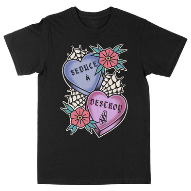Seduce/Destroy Candy Hearts T-shirt
