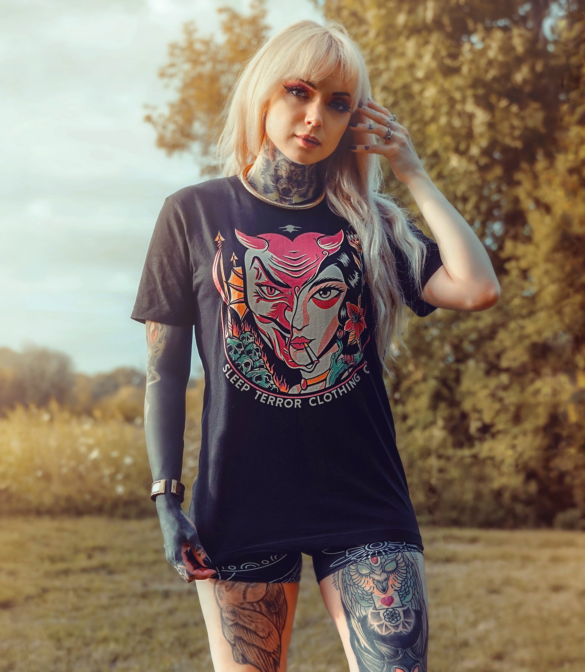 Devil In Disguise Tshirt Sleep Terror Co. Occult & Tattoo Clothing