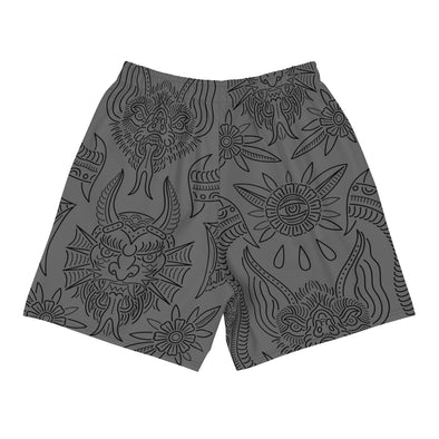 Nightmare Gray Men's Athletic Shorts