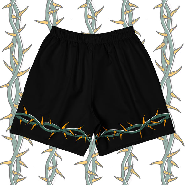 Ring of Thorns Men’s Gym Shorts – Tattoo-Inspired Activewear