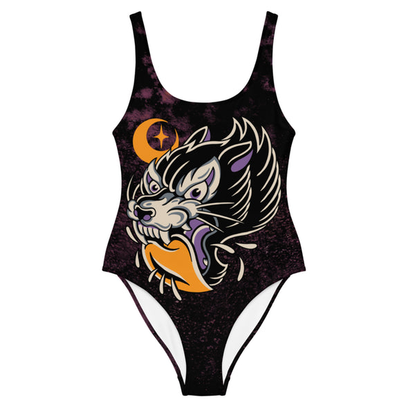 Wolf Heart One-Piece Swimsuit