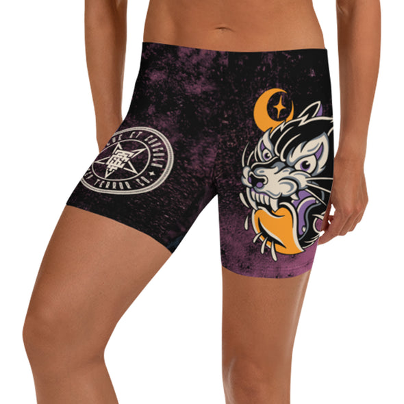 Wolf Heart Tattoo Yoga Shorts