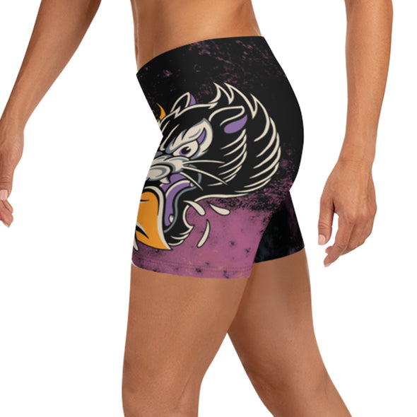 Wolf Heart Tattoo Yoga Shorts