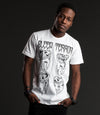 Sleep Terror Clothing Pulling Teeth - Occult white t-shirt for men design features our logo and 4 large decrepit wisdom teeth. 