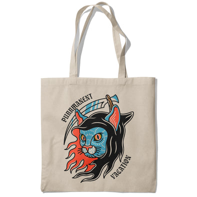 Purr-manent Vacation Cat Tote Bag